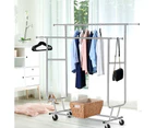 Bedroom Clothes Rack Coat Stand Adjustable Garment Rolling Hanger