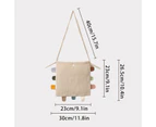 Kids Crossbody Bag Large Capacity Cotton Shoulder Bag Child Boy Girl Versatile Messenger Bag for Cash Coin Purse Wallet-Color-light khaki