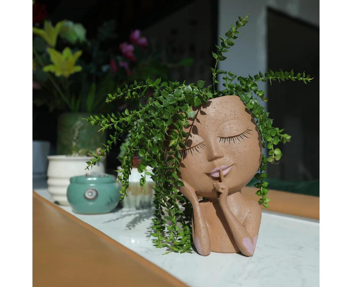 Face Sculpture planter unique outlets