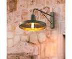 BIANCI  Aged Brass Traditional Outdoor Wall Lamp E27 Industrial Wall Light IP44