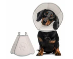 Soft Padding Recovery Dog Cone Collar - Gray