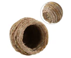 Round Bird Cage Handwoven Straw Basket Breeding Nest House