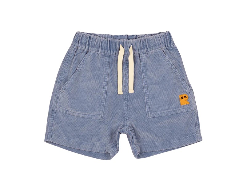 Rock Your Baby Kids' Blue Washed Cord Shorts