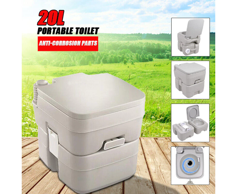 20L Outdoor Portable Toilet Camping Potty Caravan Travel Camp Boating