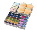 4 Pack（Different sizes） Foldable Drawer Organizers, Sock and Underwear Drawer Organizer Clothes