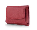 Multi-slot Wallet PU Leather Bag ID Credit Card Bank Card Holder Woman Men Unisex Coin Change Clutch Purse Mini-Wallet-Color-White