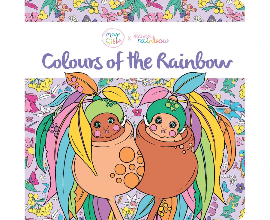 Colours of the Rainbow (May Gibbs x Kasey Rainbow) by May Gibbs Board Book.