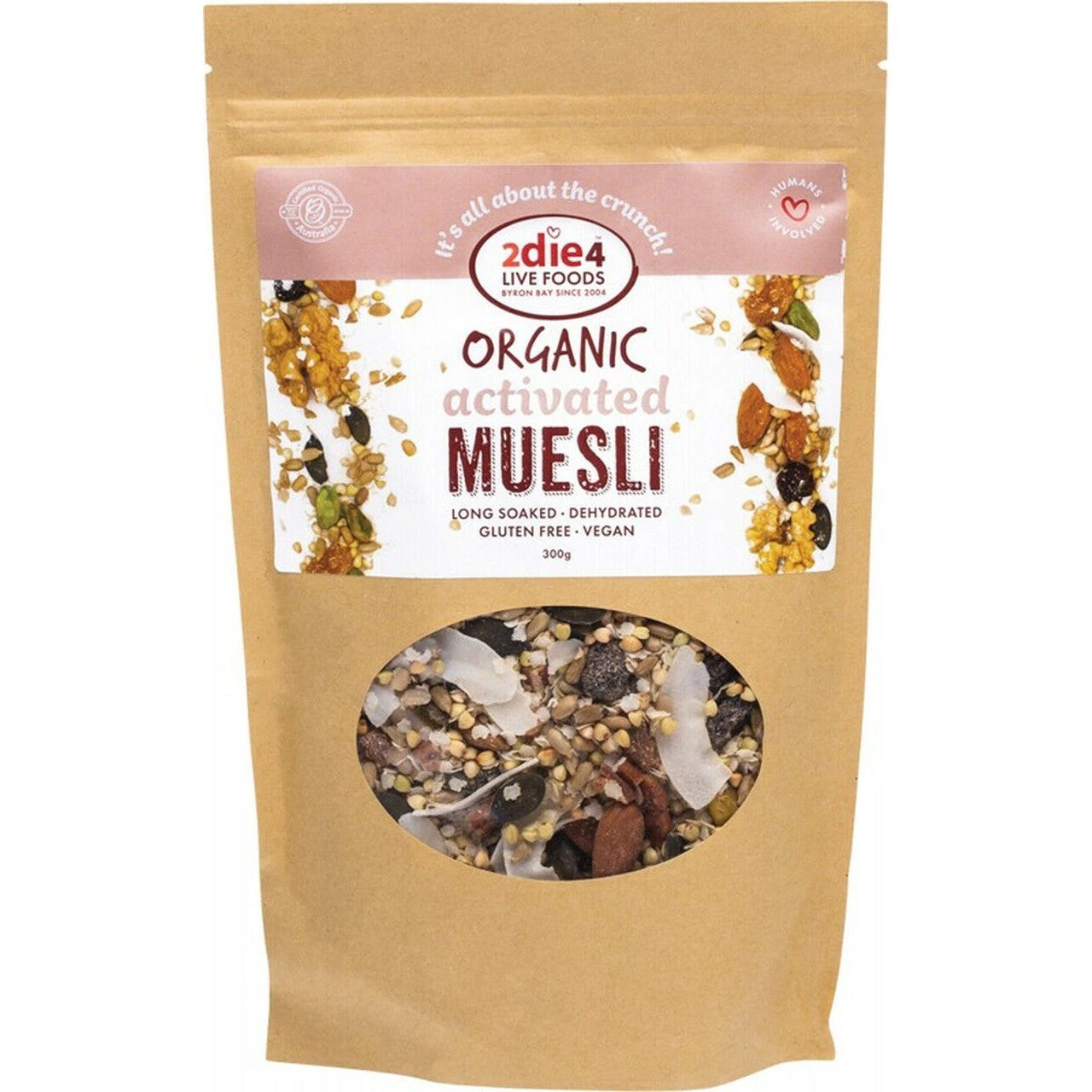 2die4 Live Foods Organic Activated Muesli 300g