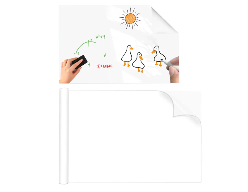 Removable Static Cling Peel and Stick Whiteboard Sticker Family Office Memo Doodle