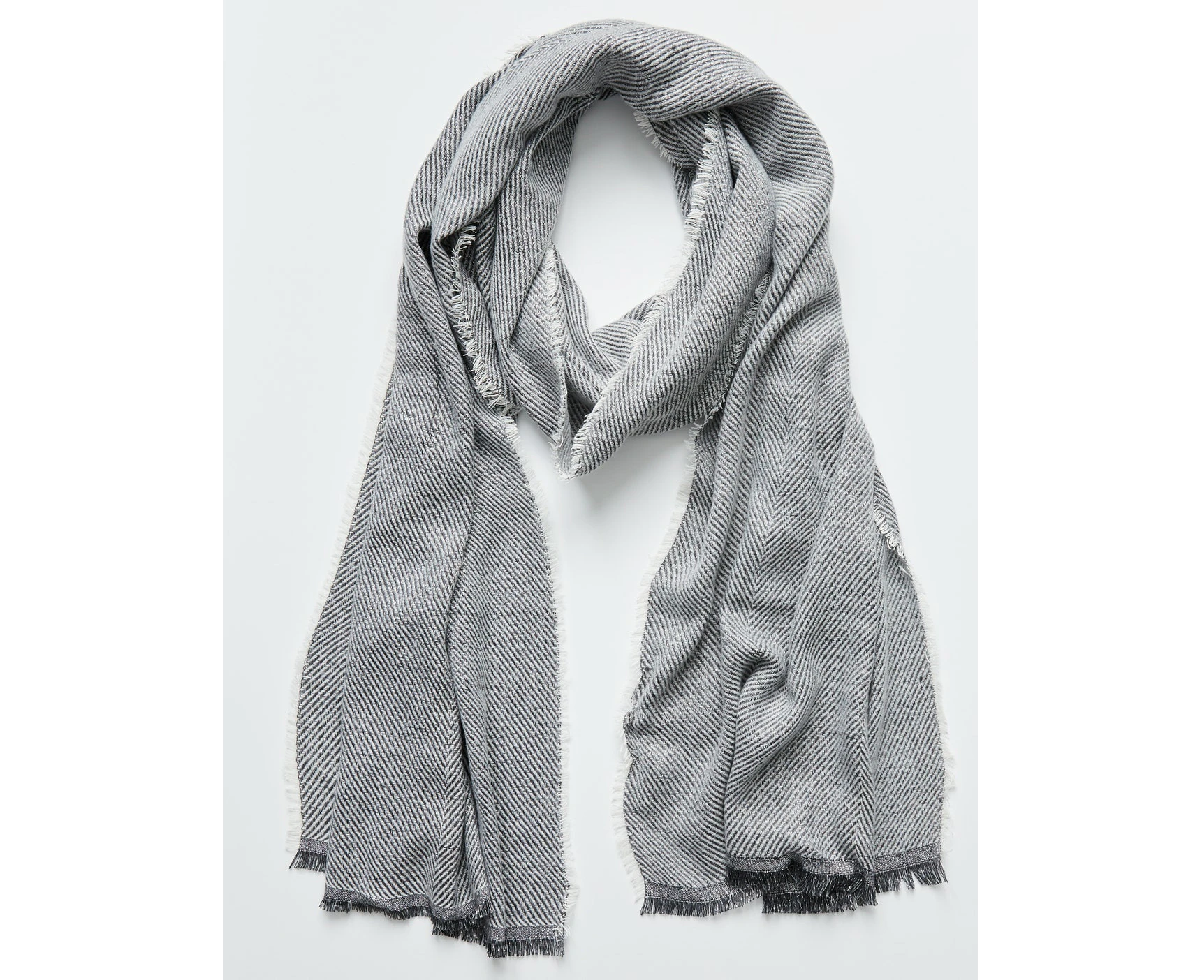 ROCKMANS - Womens Scarf -  Scarf - Grey