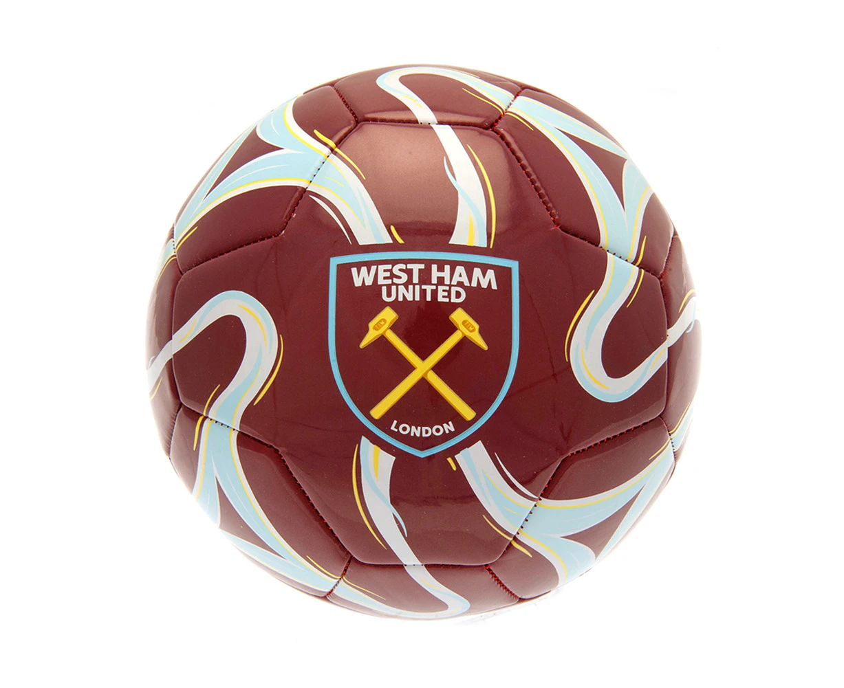 West Ham United FC Crest Football (Claret Red/Blue/White) - TA10332