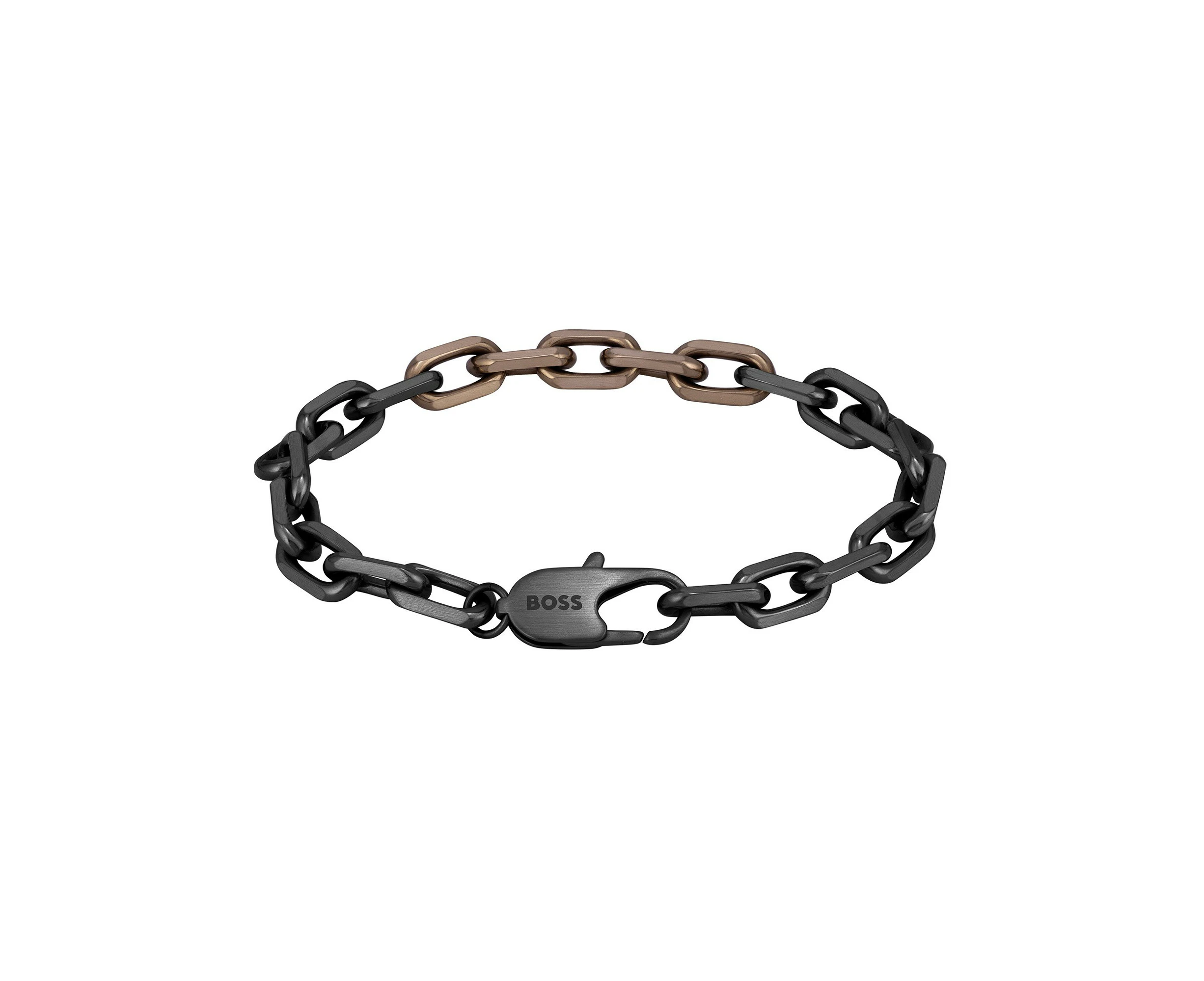 BOSS Men's Ion Plated Chain Bracelet - Black