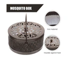 Mosquito Coil Box with Lid Practical Round Hollow Mosquito Coil Burning Box  Circle Incense Box