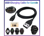 1M Usb Charger Charging Cable For Garmin Vivoactive 3 / 3 Music /4 / 4S
