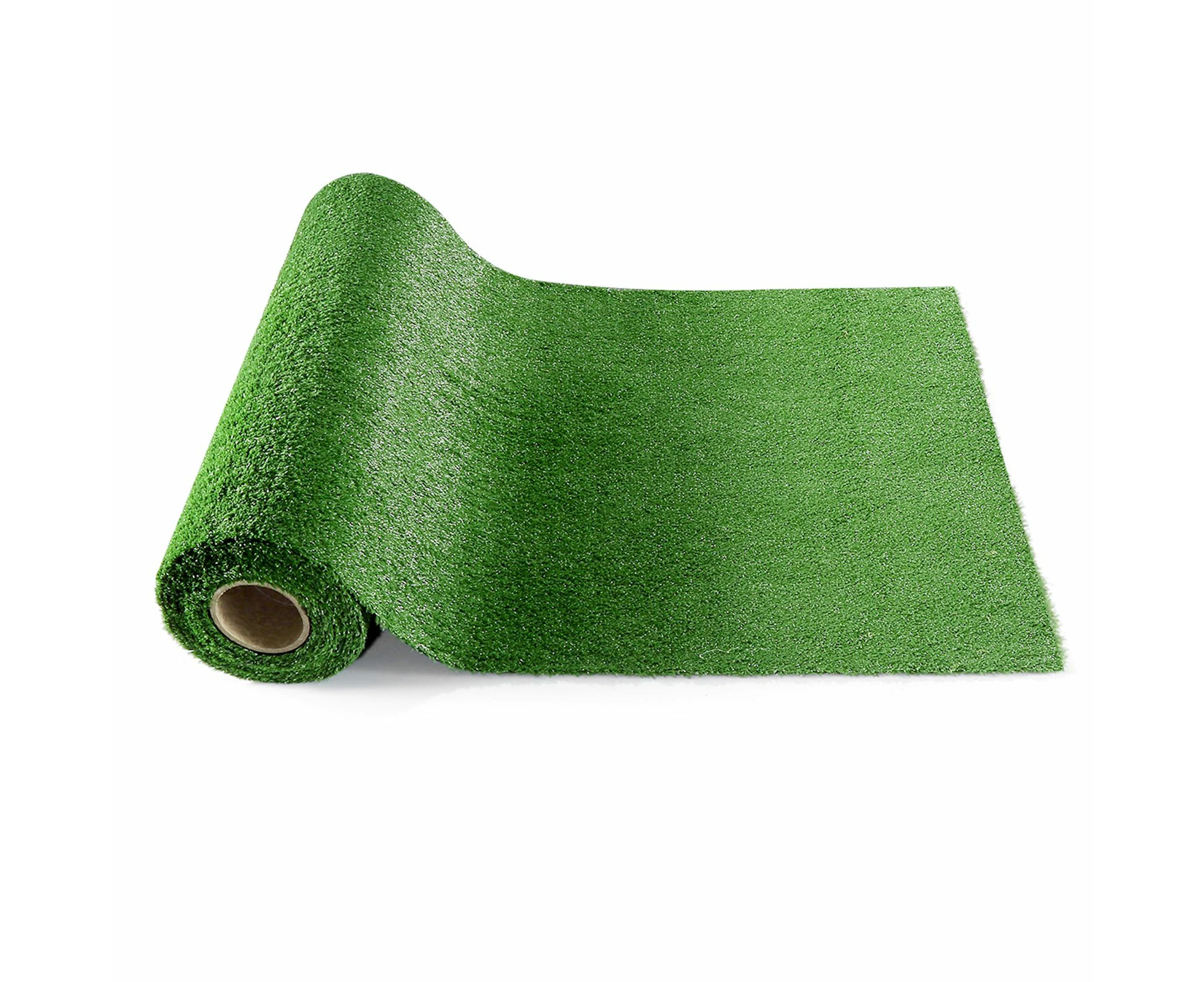 Artificial Grass 2x10m Synthetic Turf Fake Lawn 20SQM Roll Faux Plastic Carpet Mat Flooring Yarn Decor Olive 15mm 10 Pins