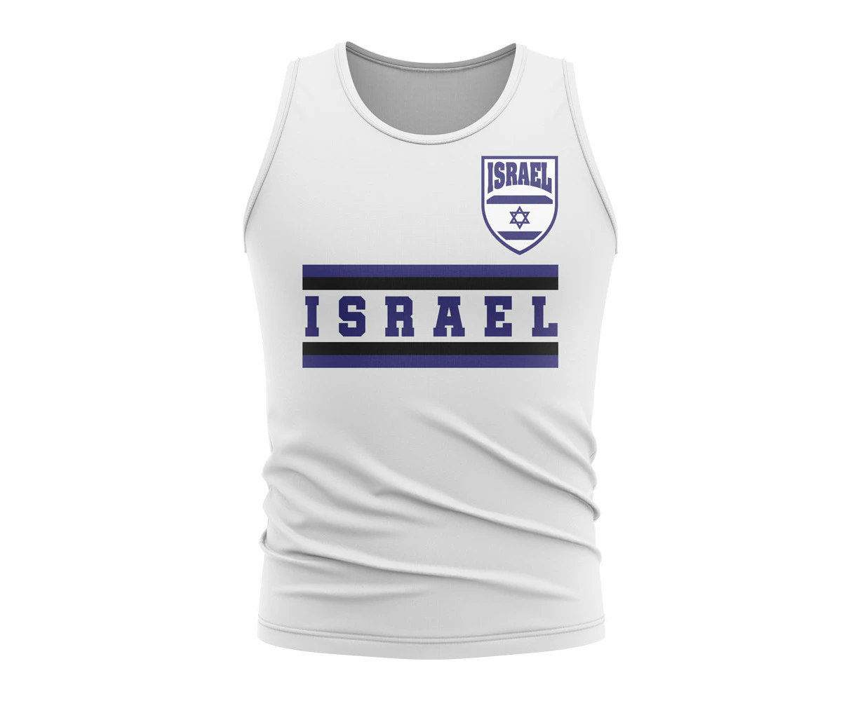 Israel Core Football Country Sleeveless Tee (White)