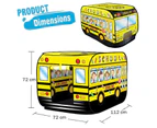 GEERTOP Kids Pop Up Play Tent Foldable for Indoor and Outdoor-School Bus