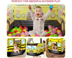 GEERTOP Kids Pop Up Play Tent Foldable for Indoor and Outdoor-School Bus