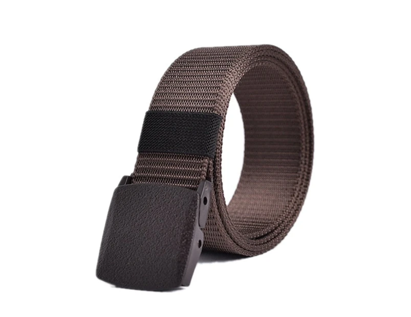 Men Non Metal Plastic Steel Buckle Belt Outdoor All Match Belt for Ourdoor Security Check Free Durable for Camping - Green