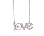 Flag National Character Japan Love Necklace Pendant Charm Jewelry