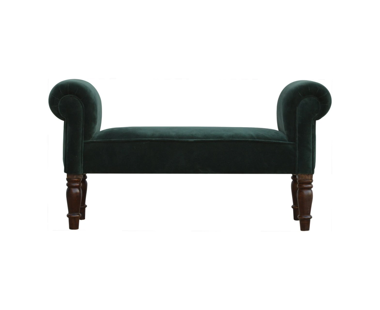 Emerald Velvet Bench