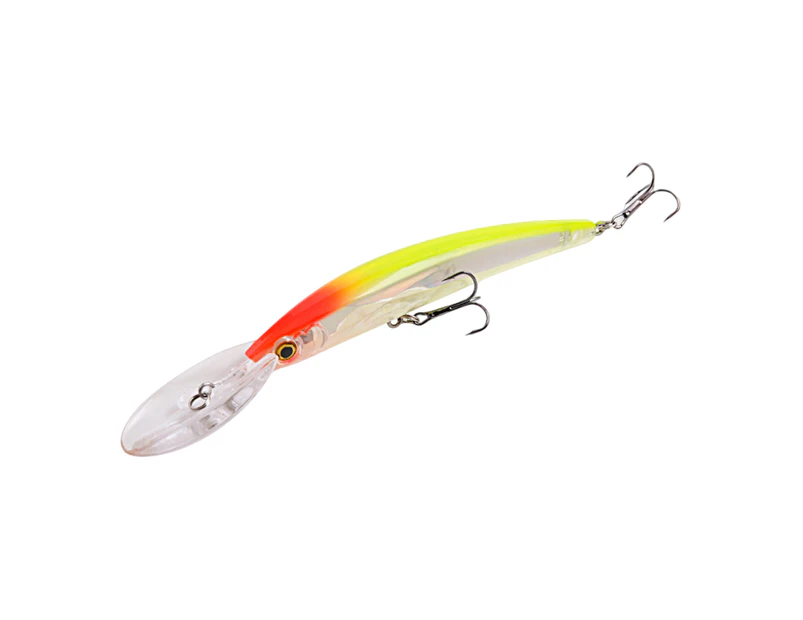 20cm/23g Lure Bait  Hook Anti-corrosion 3D Eyes  Sea Fishing Simulation Hard Bait for Outdoor - Dark Orange