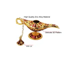 Bestier Aladdin Magic Genie Lamp Party Table Decoration Gift-Gold Red