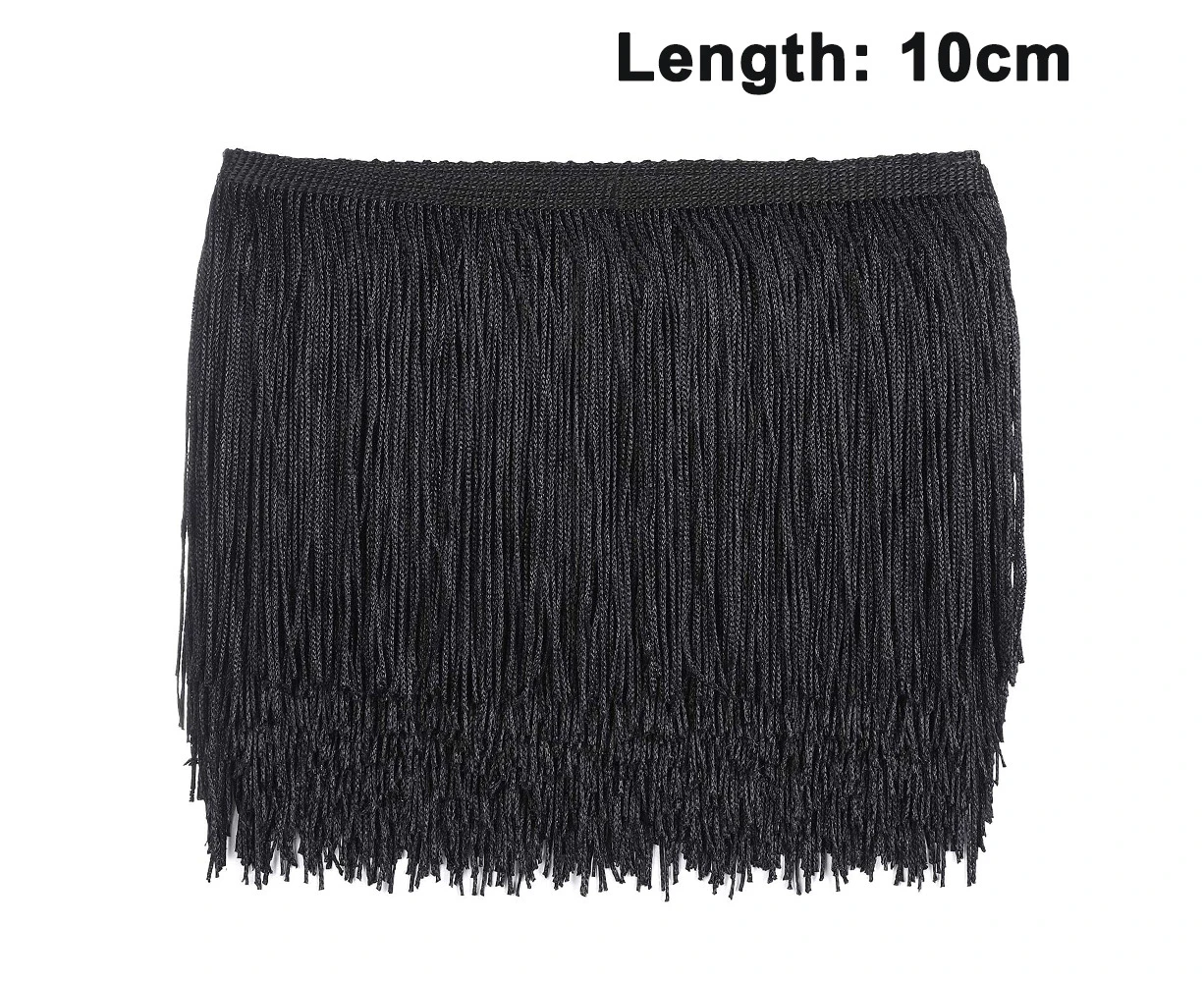 10M Sewing Fringe Trim - Fringe Tassel Width For Skirt Wedding Dress Lamp Meters Tassel Lace - 10Cm