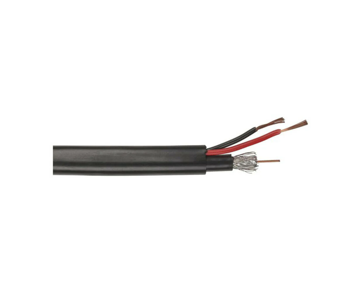 Jaycar RG59 Coax with Power Cable for CCTV and Surveillance (100m)