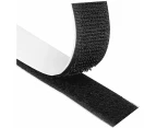 2 pieces (black) 10M super strong self-adhesive Velcro tape, double-sided adhesive with 20mm wide Velcro, self-adhesive Velcro tape and hook tape