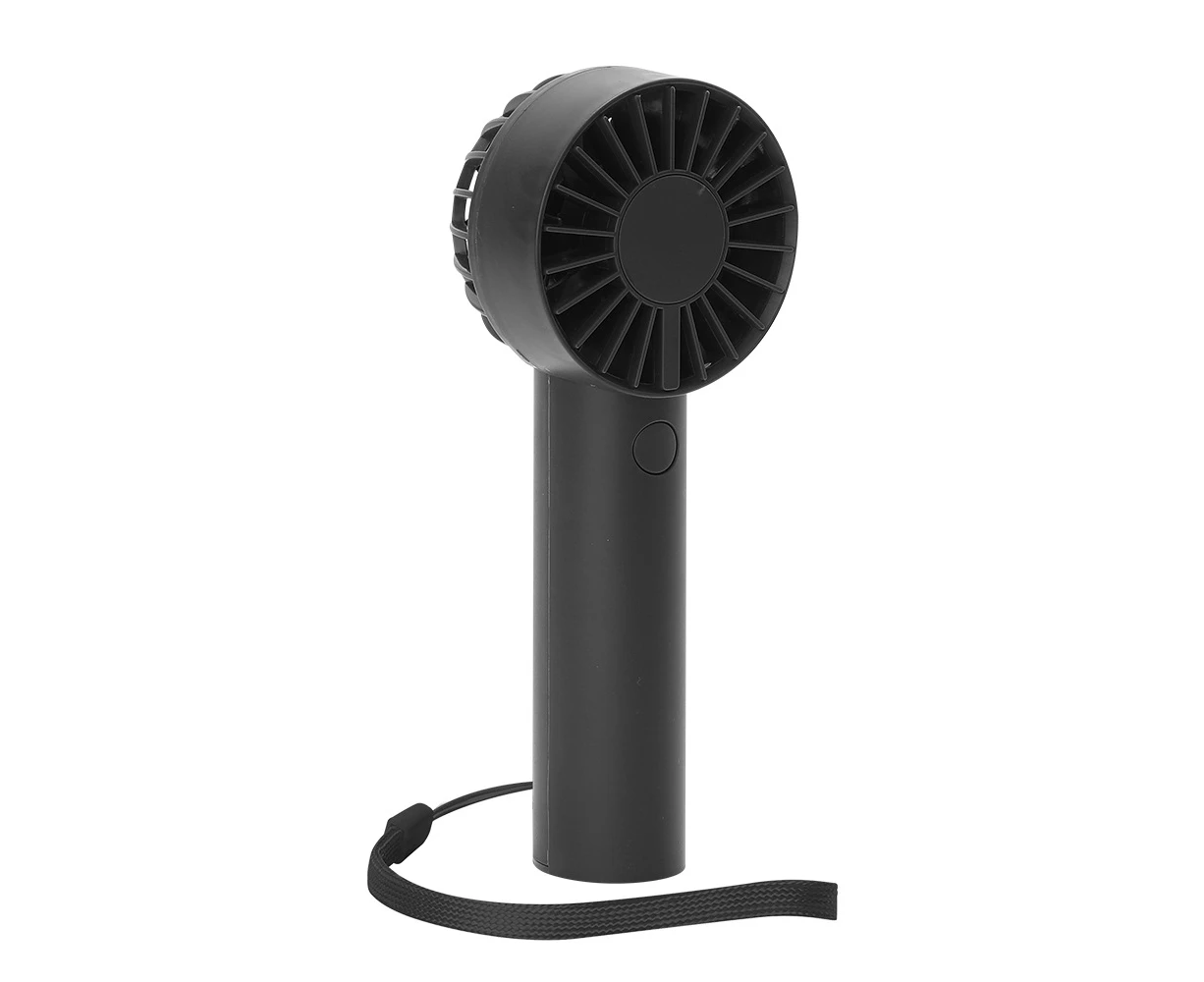 Mini portable fan, dual-motor powerful handheld fan, lightweight USB rechargeable fan. black