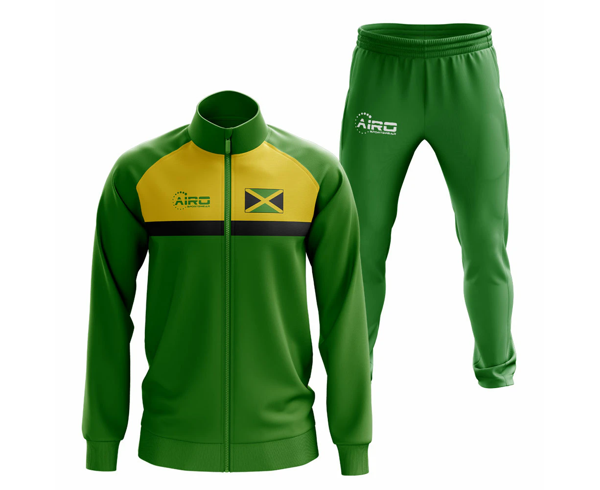 Jamaica Concept Football Tracksuit (Green)