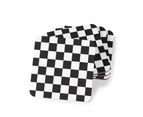 Stubbyz Small Checkerboard Coaster - Square, 4-piece set