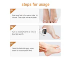 Electric USB Rechargeable Foot Grinder Heel File Grinding Exfoliator Pedicure Machine Foot Care Tool Grinding File Dead Skin - White