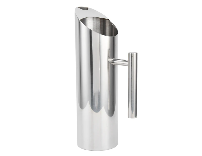 Stainless Steel Pitcher Sturdy 304 Stainless Steel Large Capacity Ergonomic Handle Heatproof Streamlined Coffee Pitcher2L