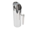 Stainless Steel Pitcher Sturdy 304 Stainless Steel Large Capacity Ergonomic Handle Heatproof Streamlined Coffee Pitcher2L