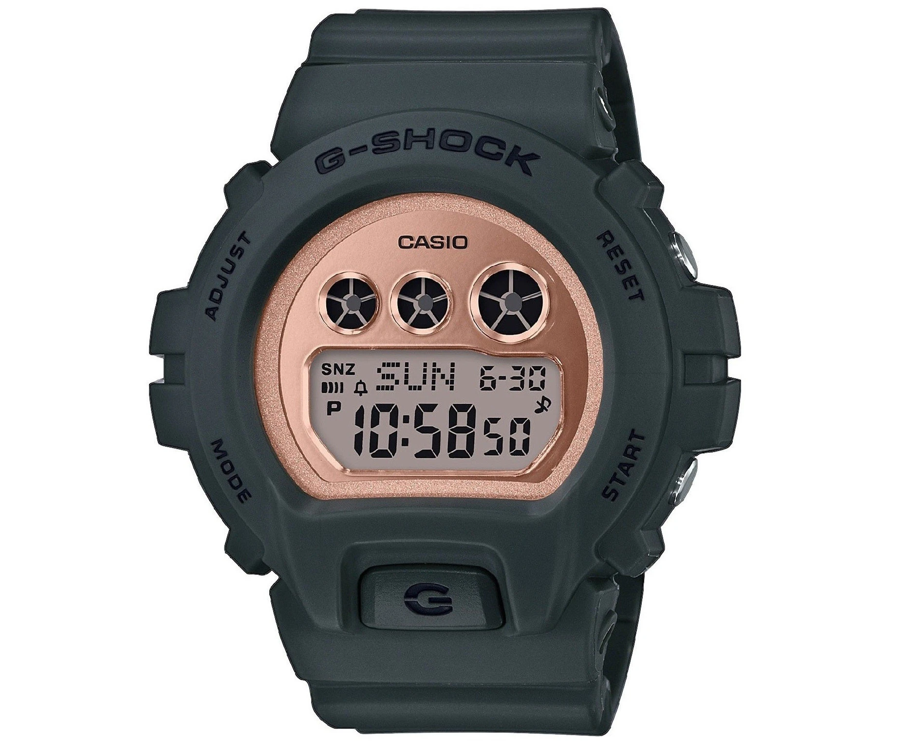 Casio G Shock S Series GMD S6900MC 3 Green & Rose Gold 200m Digital Watch