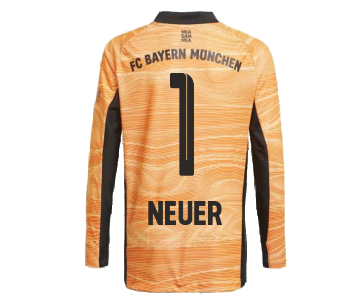 2021-2022 Bayern Munich Home Goalkeeper Shirt (Orange) (NEUER 1)