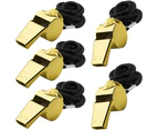 5pcs Stainless Steel Whistles,Loud Emergency Signal Whistles For Referees Coaches Lifeguards Stainless Steel Whistle