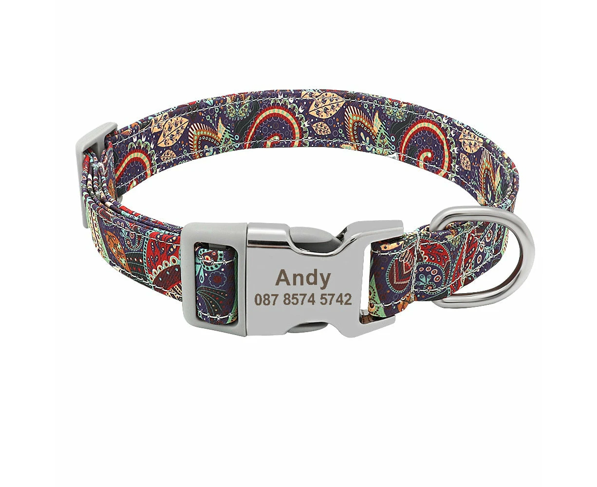 Nylon Beagle Dog Collar - Purple