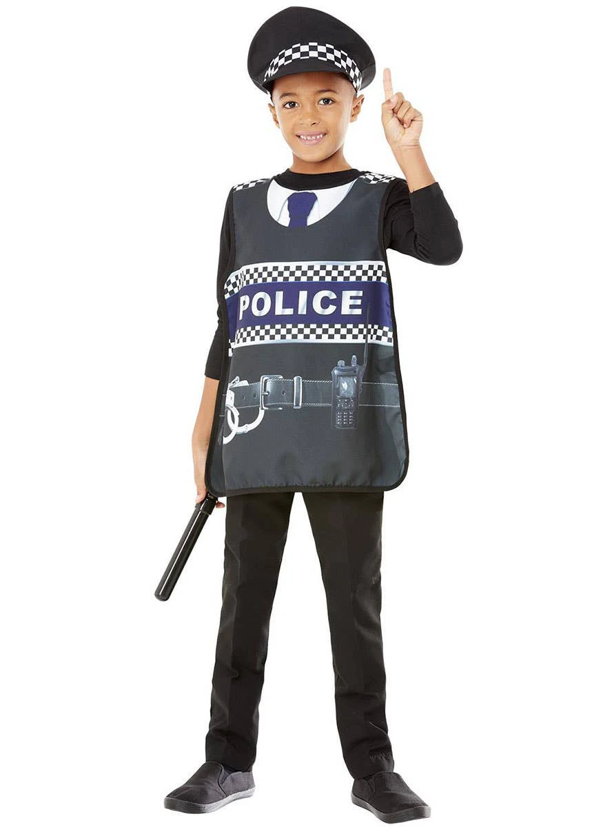 Police Officer Kids Easy Book Week Costume Boys