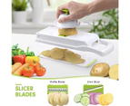 Vegetable Chopper -  Vegetable Slicer - Onion Chopper with Container - Pro Food Chopper - Slicer Dicer Cutter