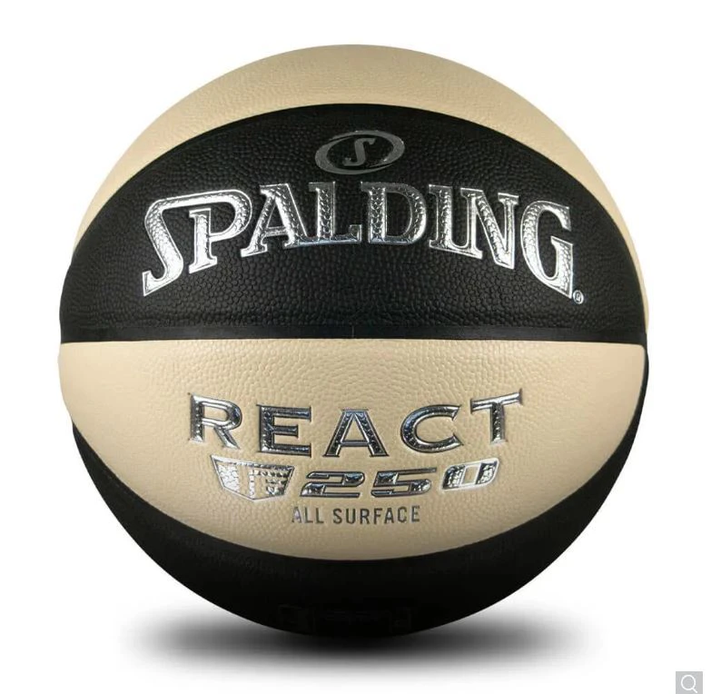 Spalding React TF250 Basketball Ball Size 7 indoor/Outdoor - Oatmeal & Black