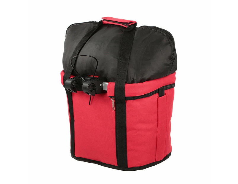 Waterproof Bike Pet Carrier Bag - Red