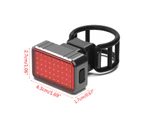 USB Rechargeable LED Bike Flash Tail Rear Light Bicycle Taillight Cycling Seatpost Waterproof 100LM COB 28LED Lighting - A
