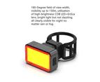 USB Rechargeable LED Bike Flash Tail Rear Light Bicycle Taillight Cycling Seatpost Waterproof 100LM COB 28LED Lighting - A