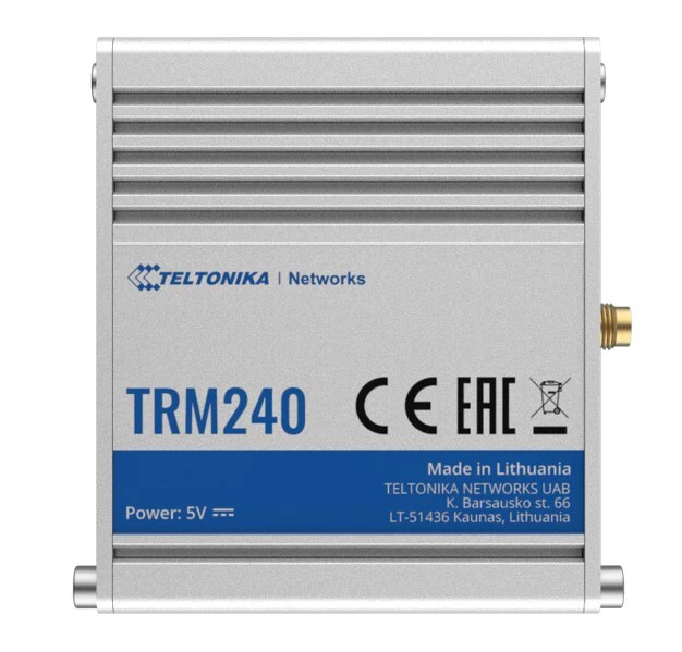 Teltonika TRM240 - the industrial grade USB LTE Cat 1 Modem with a rugged housing and external antenna connector