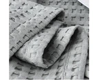 Cozy and Soft Waffle Weave 100% Cotton Blankets-Grey