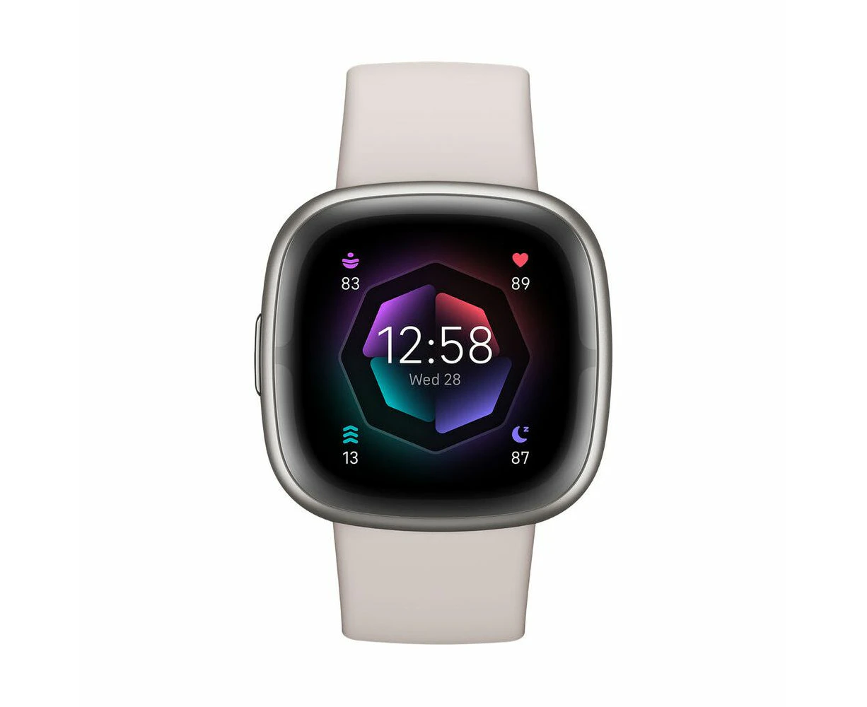 Fitbit Sense 2 White Smartwatch Advanced Health And Fitness Tracker For Men And Women