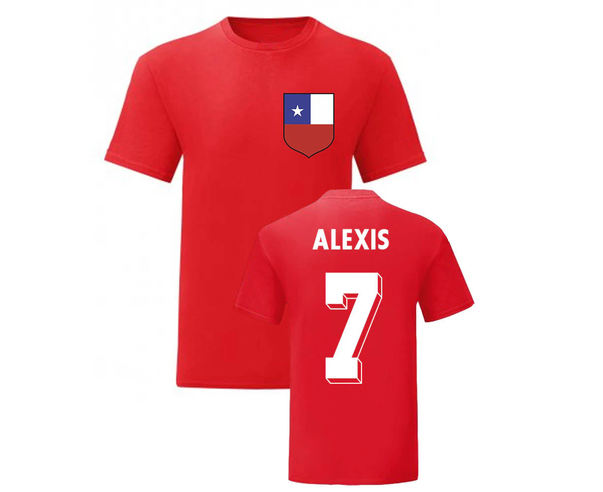 Alexis Sanchez Chile National Hero Tee (Red)